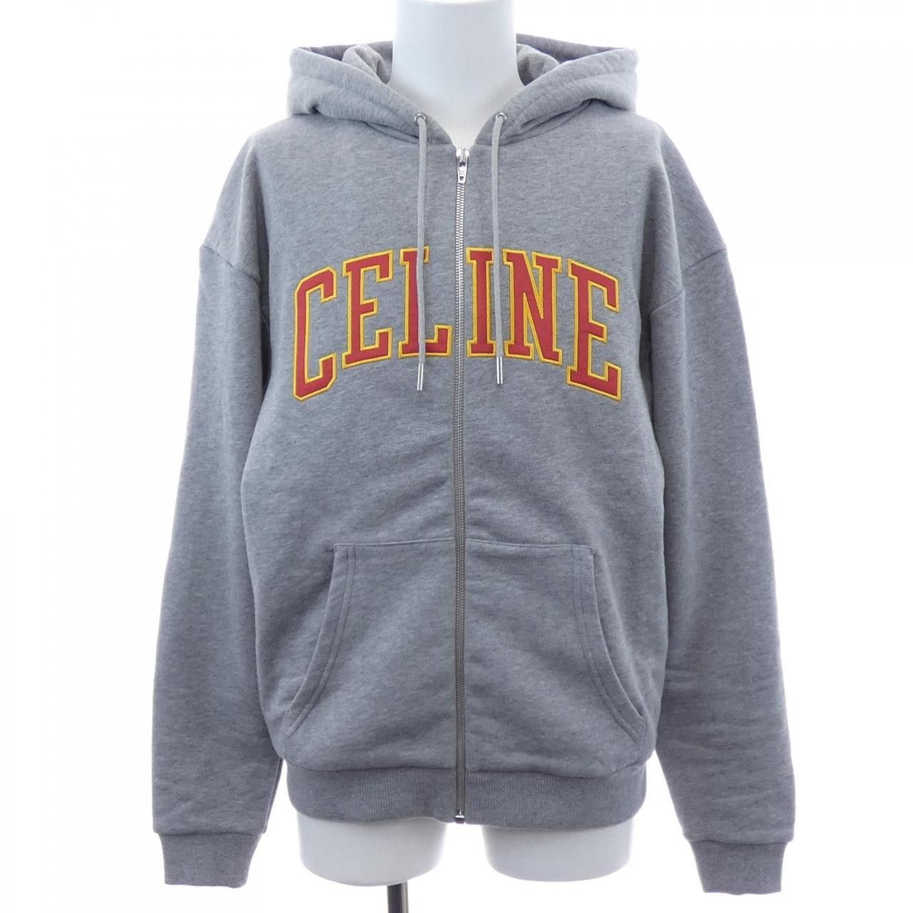 Celine Celine Hoodie Textile Sweatshirts & Hoodies RY0HG670Q.GBZ8 DUTY FREE for USA