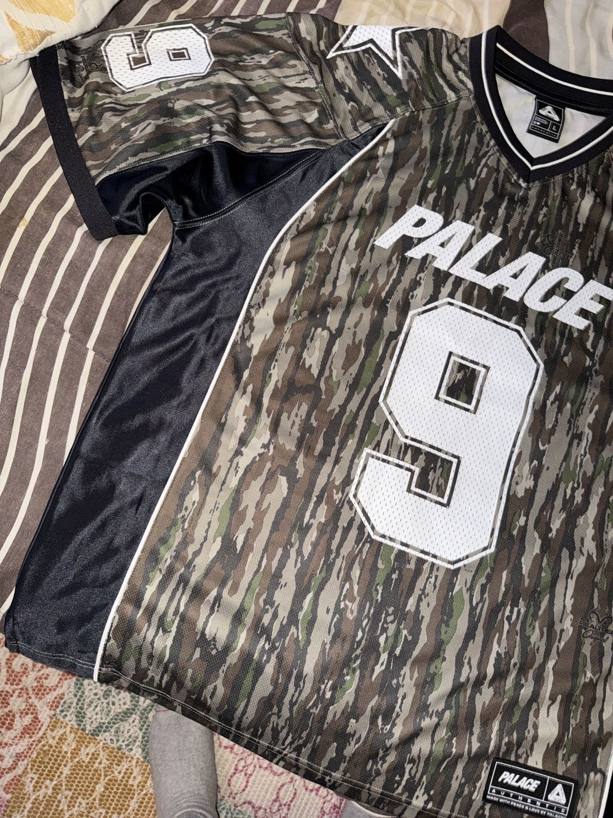 Palace PALACE NEIN MESH JERSEY REAL TREE ORIGINAL LARGE SS26 | Grailed