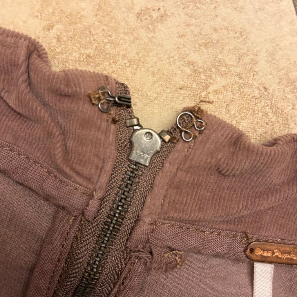 Free People Free People Brown Corduroy Mini Skirt y2k Size 25" / US 0 / IT 36 - 3 Thumbnail
