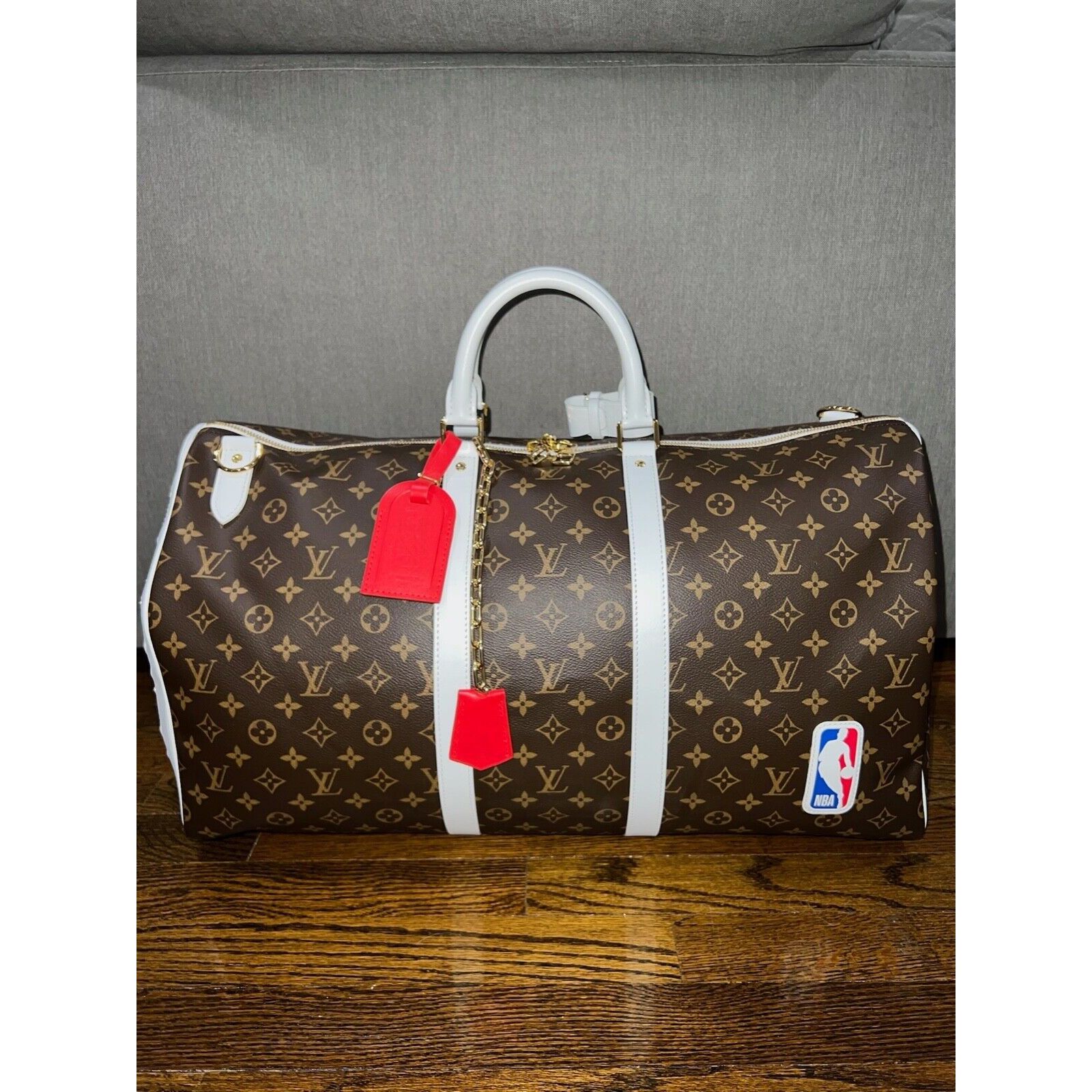 Louis Vuitton Louis Vuitton Keepall Bandouliere NBA Basketball Travel Bag Size ONE SIZE - 2 Thumbnail