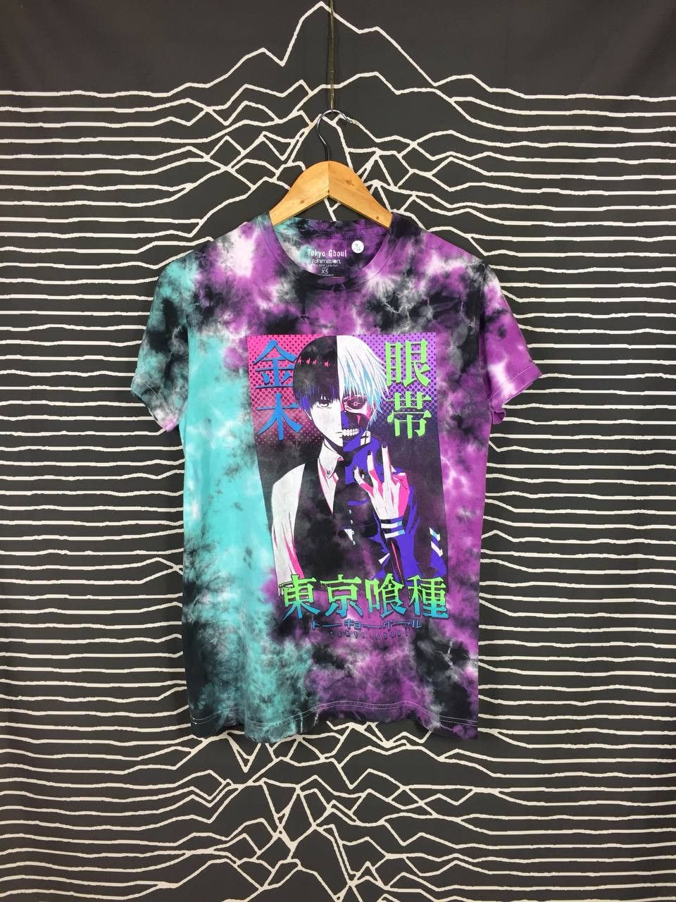 Anime × Vintage Tokyo Ghoul Ken Kaneki Split Face Anime Manga Tee Size US XS / EU 42 / 0 - 1 Thumbnail