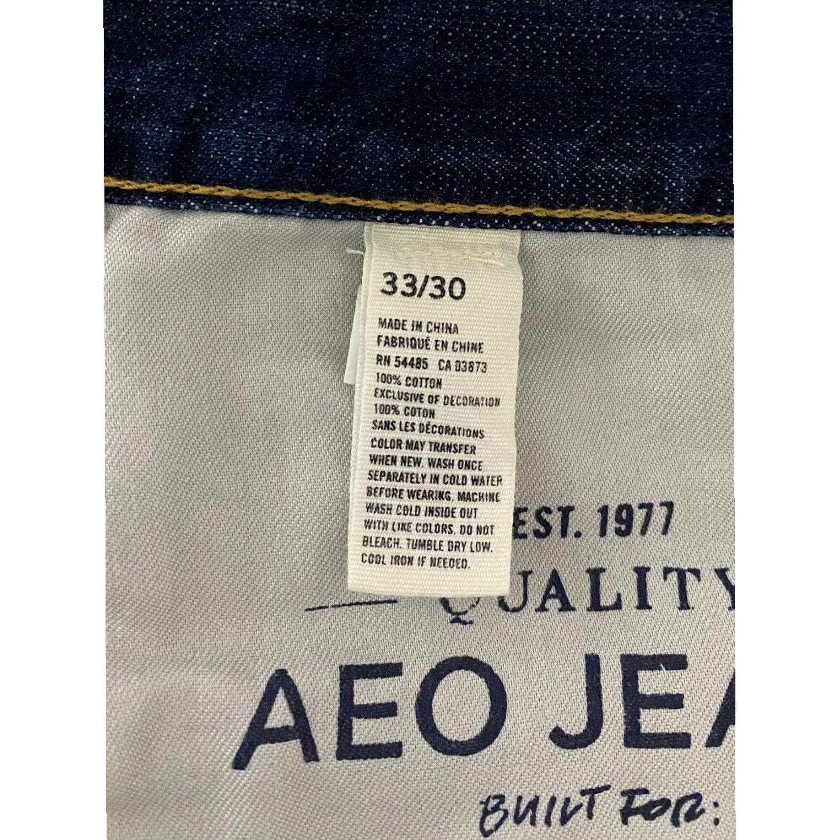 American Eagle Outfitters VINTAGE American Eagle Outfitters Mens Slim Fit Jeans Dark Wash Denim 33x30 Size US 33 - 6 Thumbnail