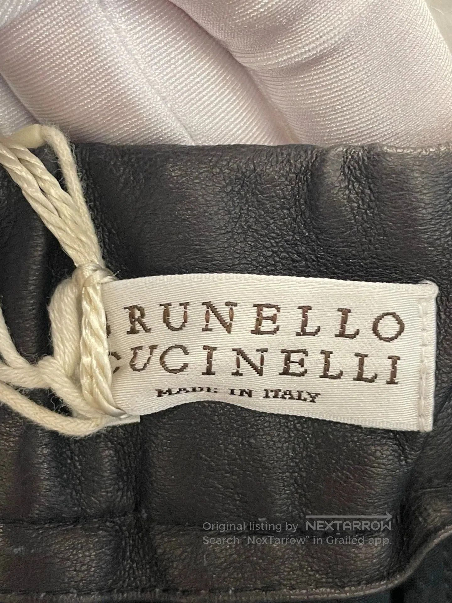 Brunello Cucinelli brunello cucinelli navy cotton leather shorts. Size US 38 / EU 54 - 6 Thumbnail