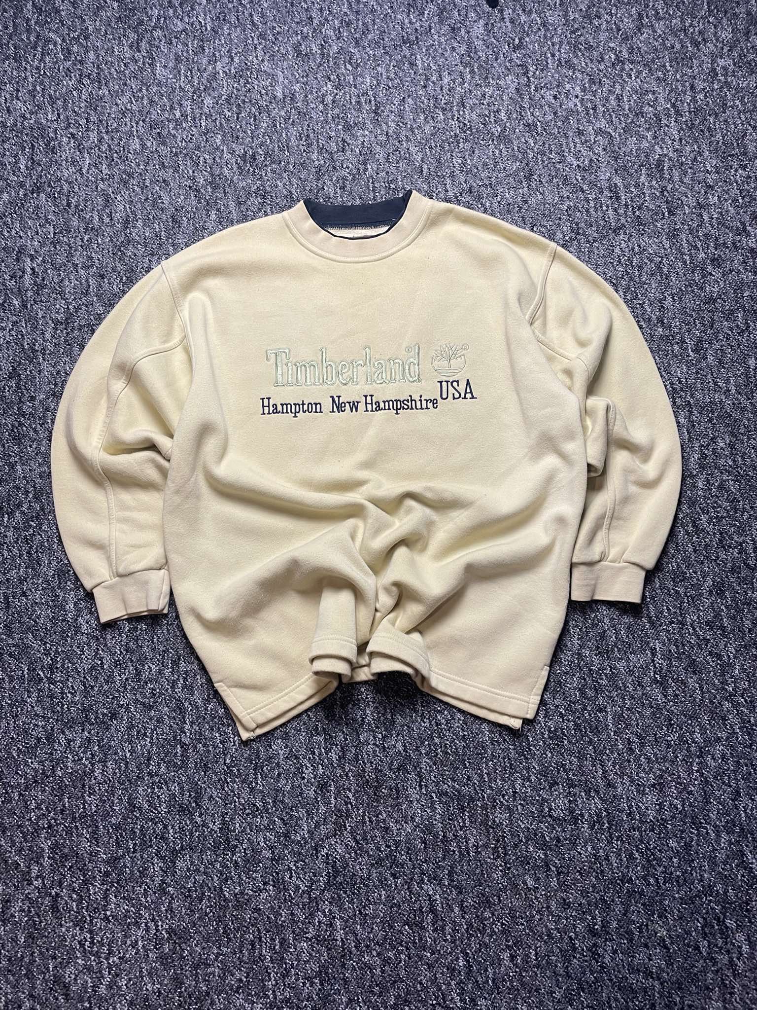 Timberland × Vintage Sweatshirt crewneck Timberland print graphic Logo affliction Size US L / EU 52-54 / 3 - 1 Thumbnail