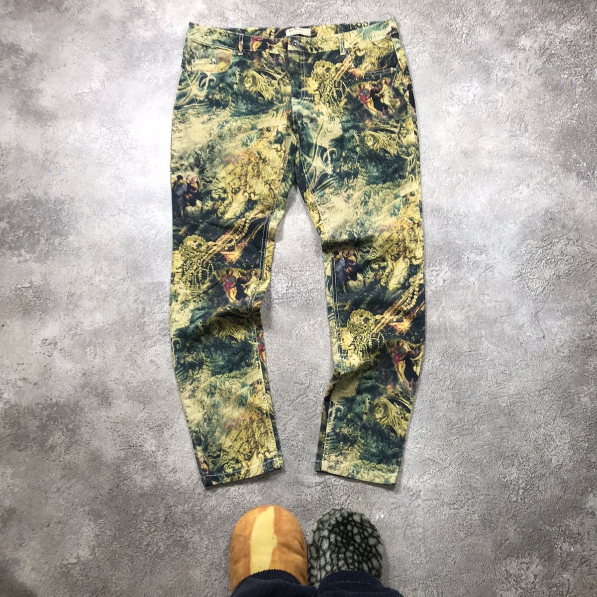 Vintage Y2K Baggy Cargo Pants All Over Print Grunge Streetwear 36 Size 36" / US 14 / IT 50 - 1 Thumbnail