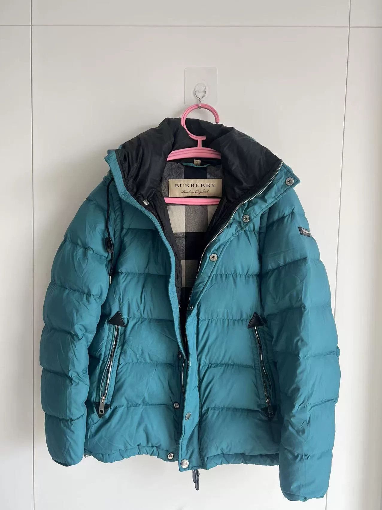 Burberry Burberry Hooded Zippered Down Jacket Unisex Size US M / EU 48-50 / 2 - 1 Thumbnail