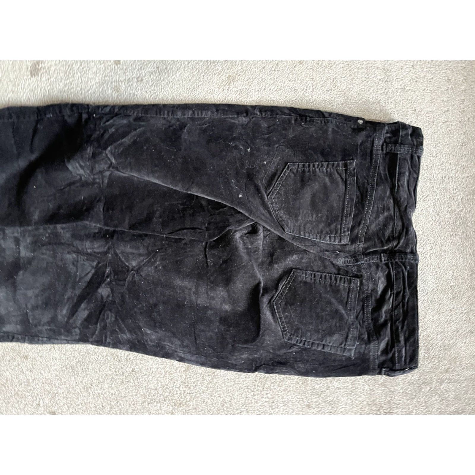 Gloria Vanderbilt VINTAGE Gloria Vanderbilt Amanda 2.0 Slim Leg Fit Velour Black Jeans Size 10 Womens Slim Jeans Size 32" / US 10 / IT 46 - 4 Thumbnail