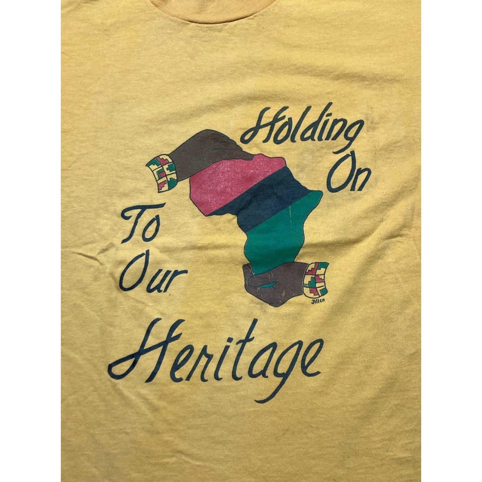 Fruit Of The Loom VINTAGE 90s T-shirt Historical Colleges Heritage Black XL Men Shirt Size US XL / EU 56 / 4 - 2 Thumbnail