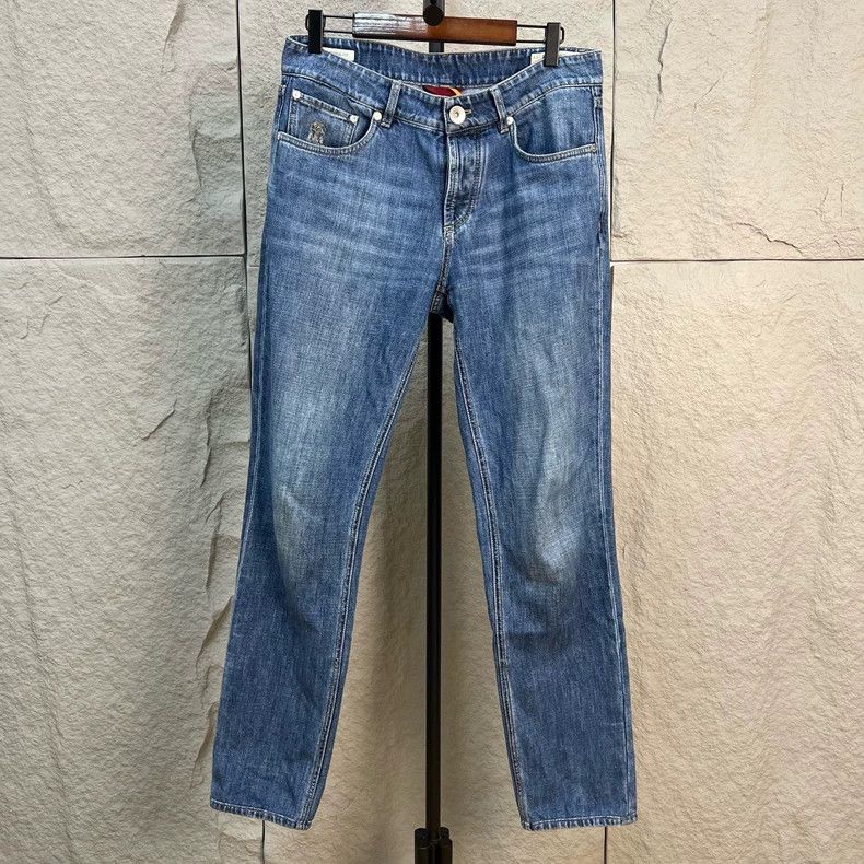 Brunello Cucinelli Washed Denim Jeans - dmc