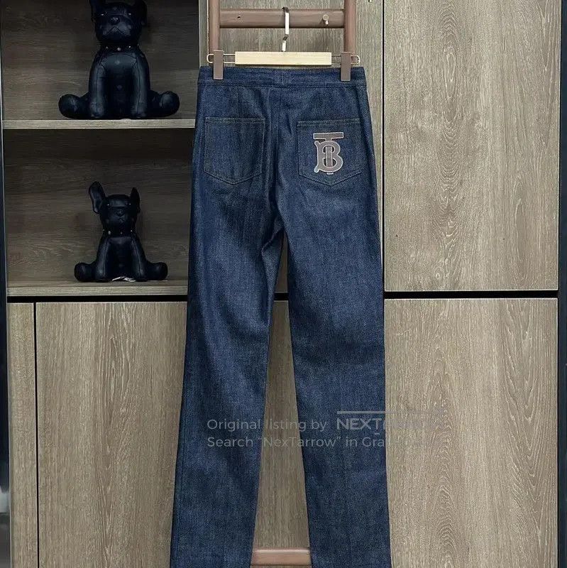 Burberry Burberry Deep Blue Cotton Women's Jeans. Size 23" - 2 Thumbnail