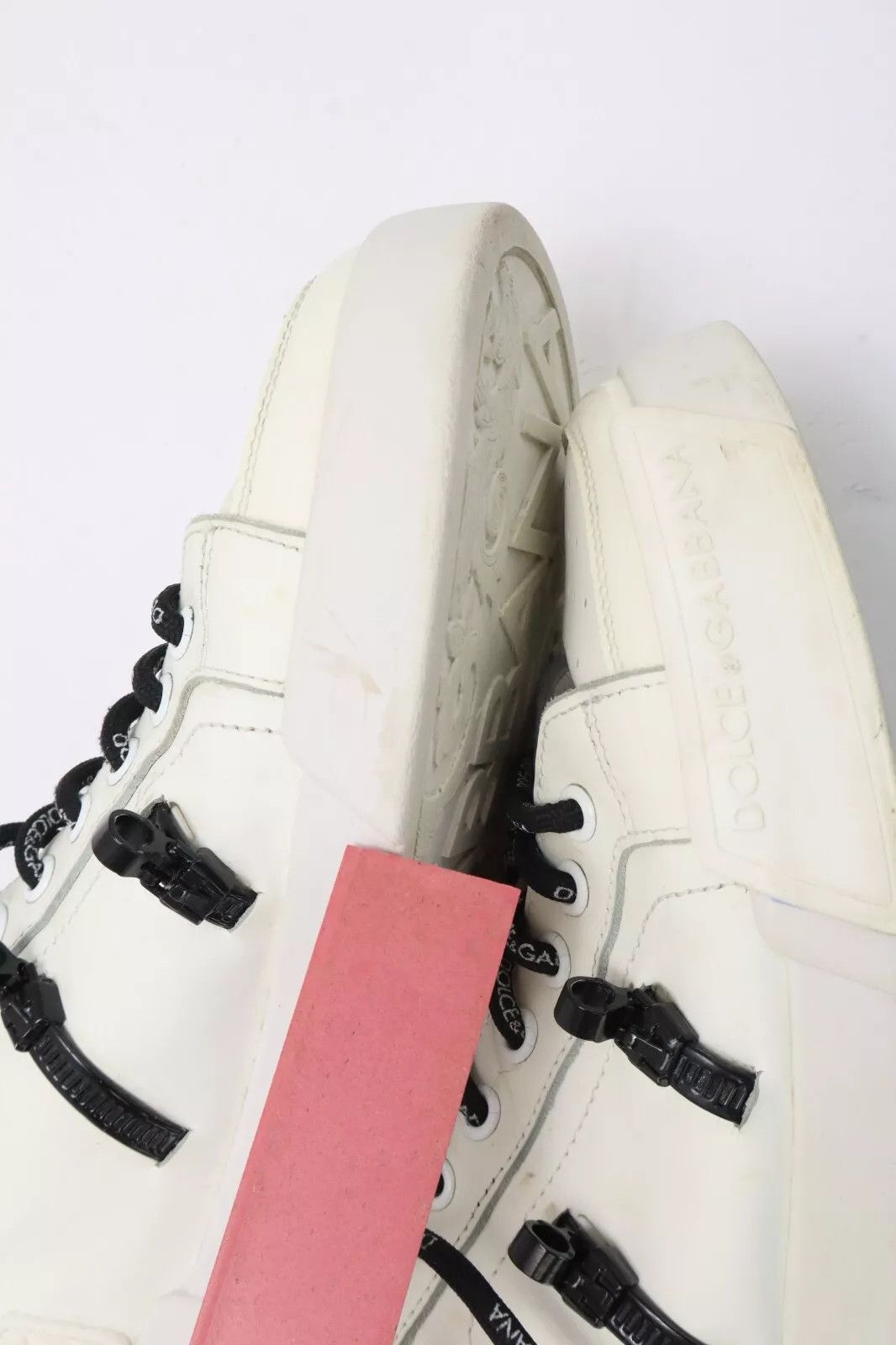 Dolce & Gabbana DOLCE & GABBANA Sneakers Men's EU 42 White Leather Low Top Size US 9 / EU 42 - 11 Thumbnail