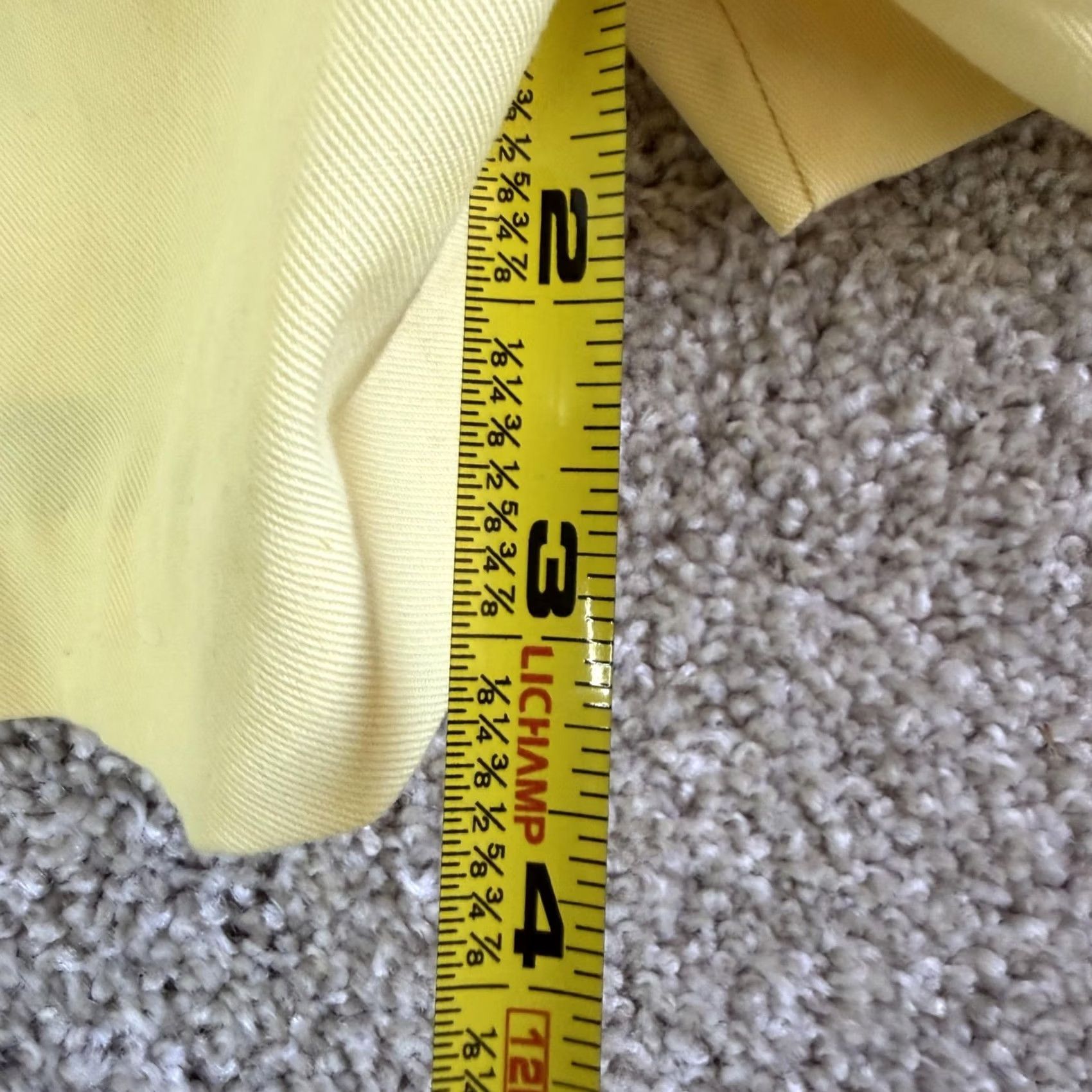Vintage Vintage Trax Chino Shorts Mens 36 Yellow Poly Cotton Flat Front 4" Inseam Summer Size US 36 / EU 52 - 7 Thumbnail