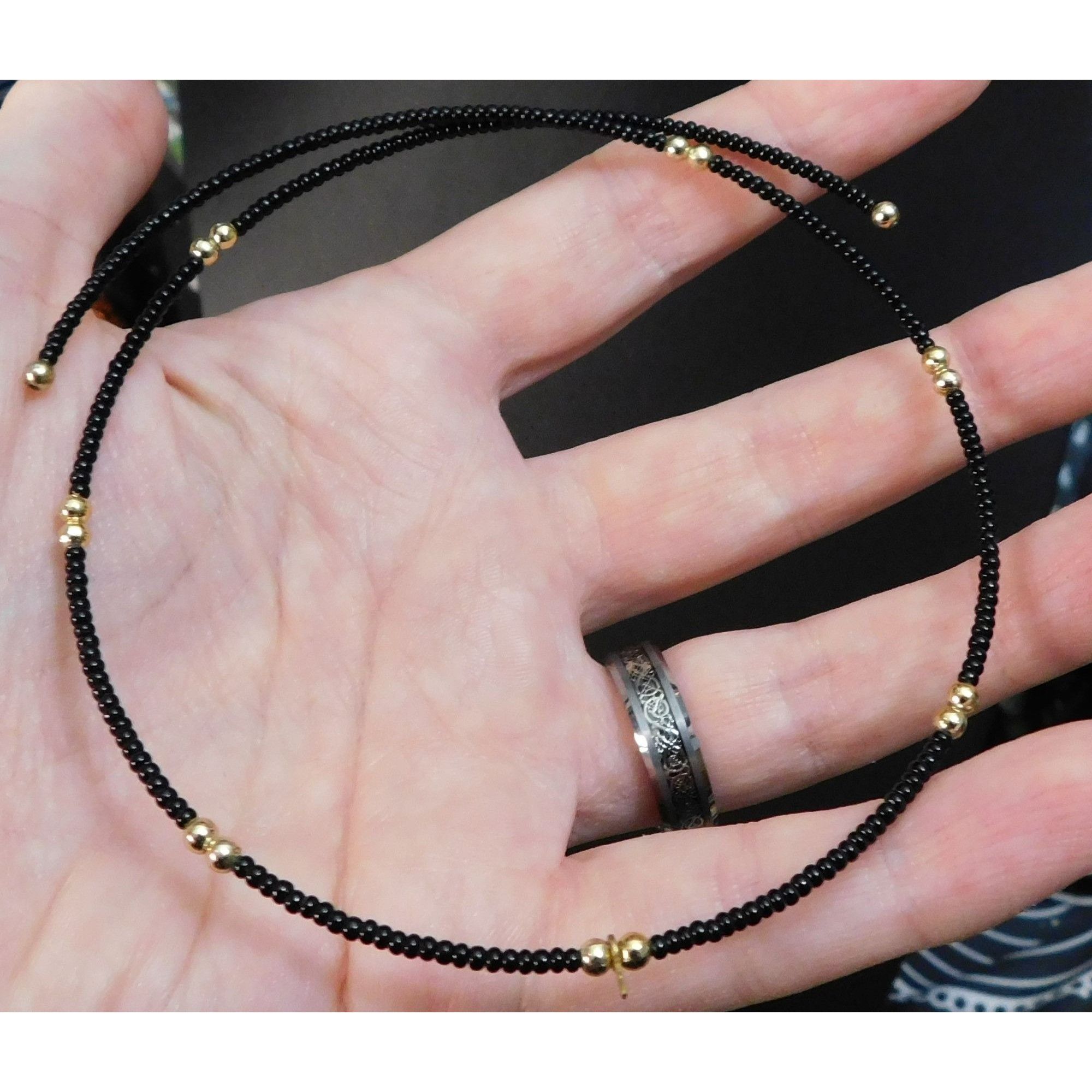 Other Minimalist Gothic Beaded Spring Necklace Size ONE SIZE - 3 Thumbnail
