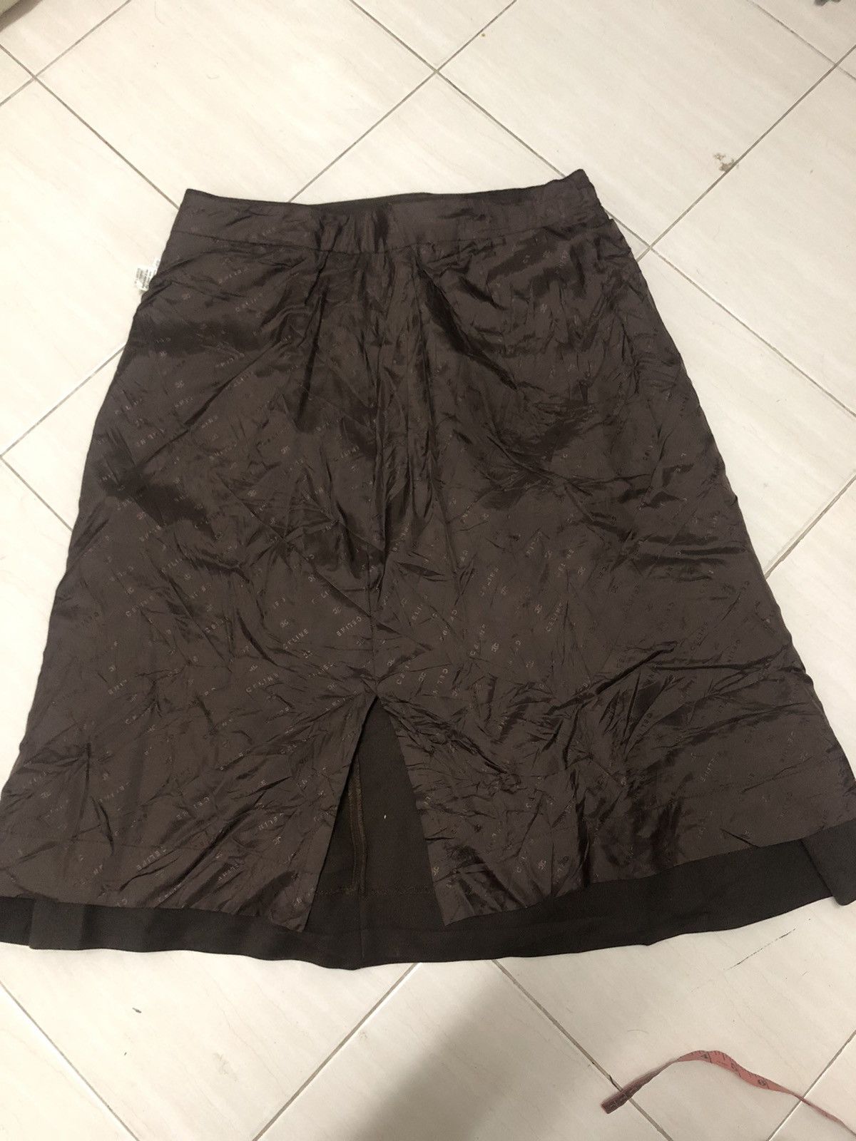 Celine Vtg celine paris buckle brown midi skirt Size 34" / US 12 / IT 48 - 12 Thumbnail