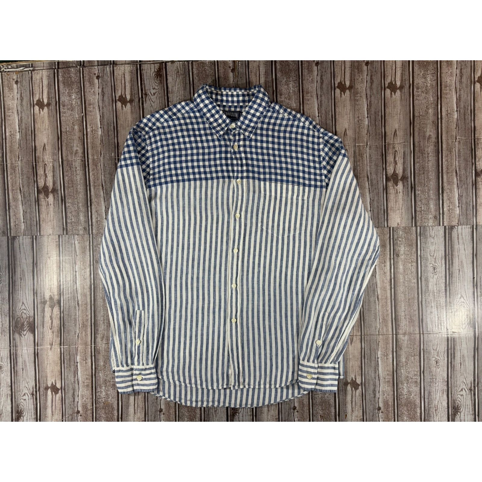 Vilebrequin Vilebrequin 100% Linen Striped Shirt size L color blue ivory Size US L / EU 52-54 / 3 - 1 Thumbnail