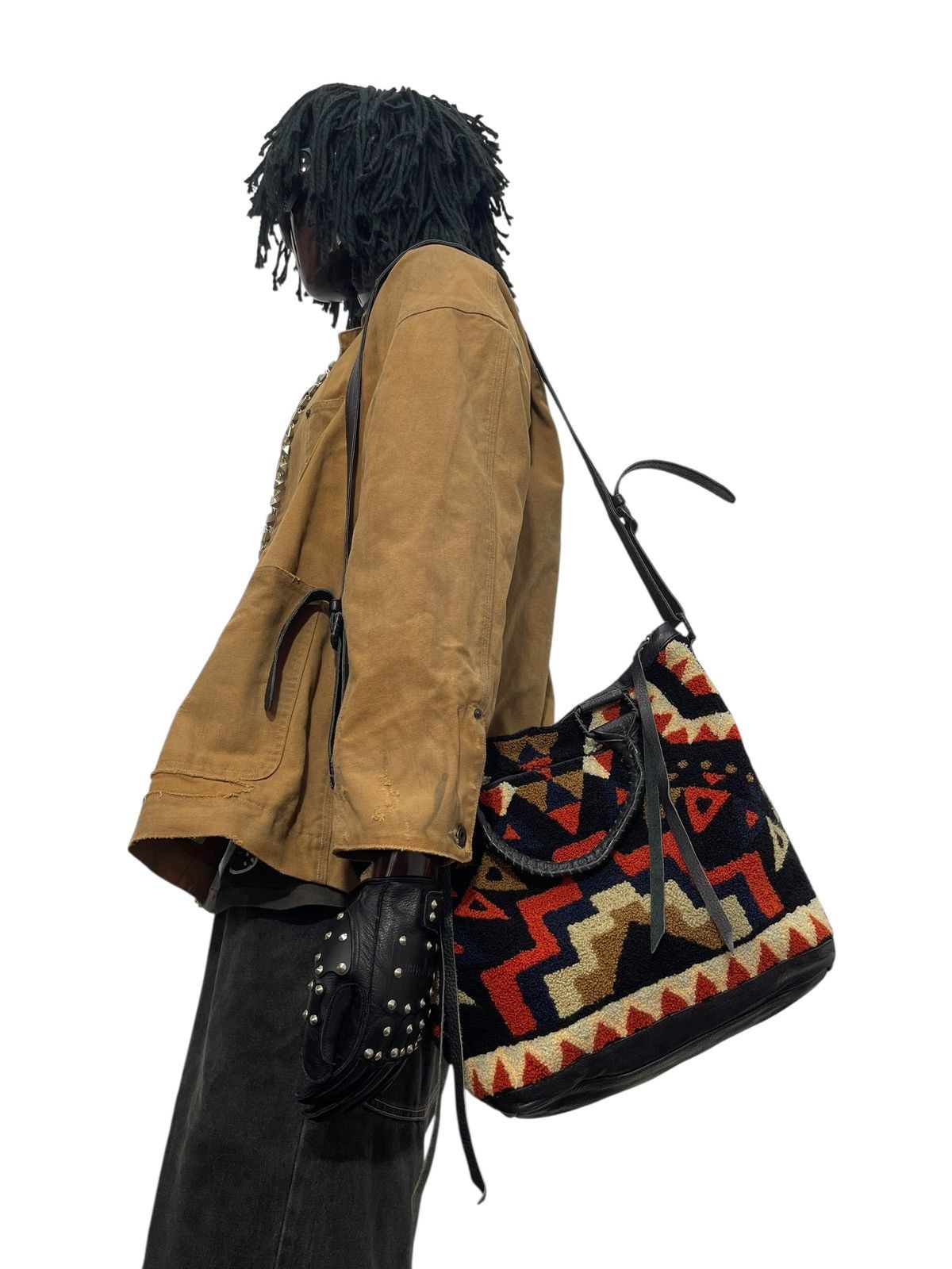 Japanese Brand Native Pile Leather Vtg Cleobella Tote Shoulder Bag 6🟩 Size ONE SIZE - 2 Thumbnail