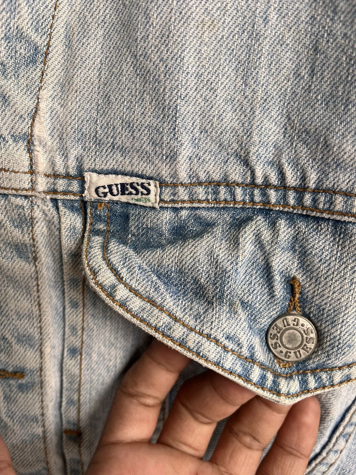 Guess Vintage Guess denim Jacket Size US XL / EU 56 / 4 - 7 Thumbnail