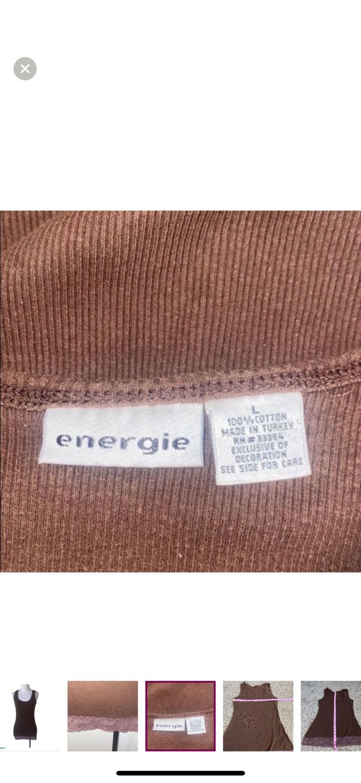 Energie Energie large ribbed tank top Size L / US 10 / IT 46 - 3 Thumbnail