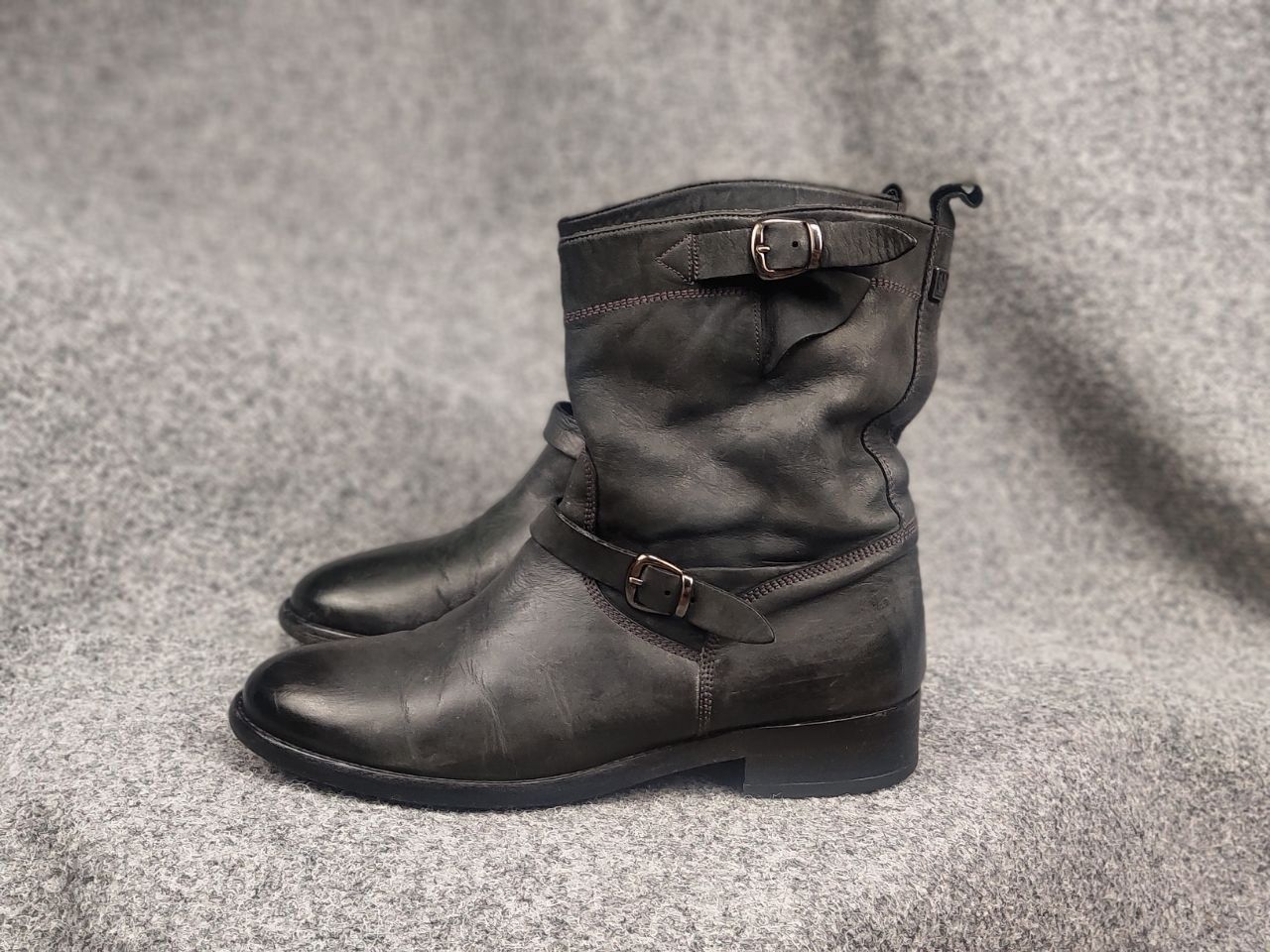 Belstaff Belstaff Endurance motorcycle Ankle Black Leather Logo Boots Size US 10 / IT 40 - 11 Thumbnail