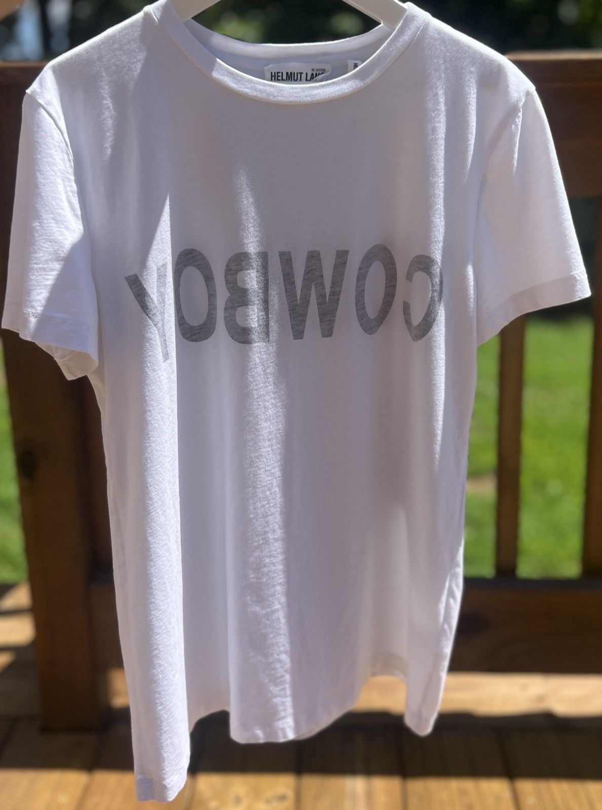 Helmut Lang Helmut Lang 2017 Re Edition Cowboy Tee Size US S / EU 44-46 / 1 - 13 Thumbnail