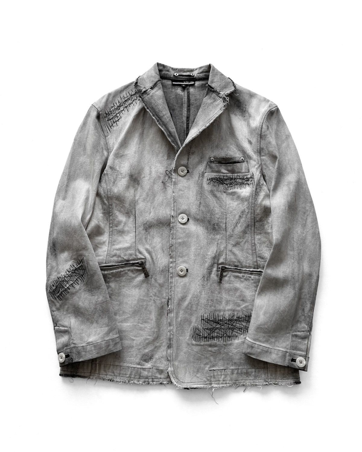 In The Attic IN THE ATTIC DISTRESSED HEAVY WASH BLAZER JEANS JACKET Size US M / EU 48-50 / 2 - 2 Thumbnail