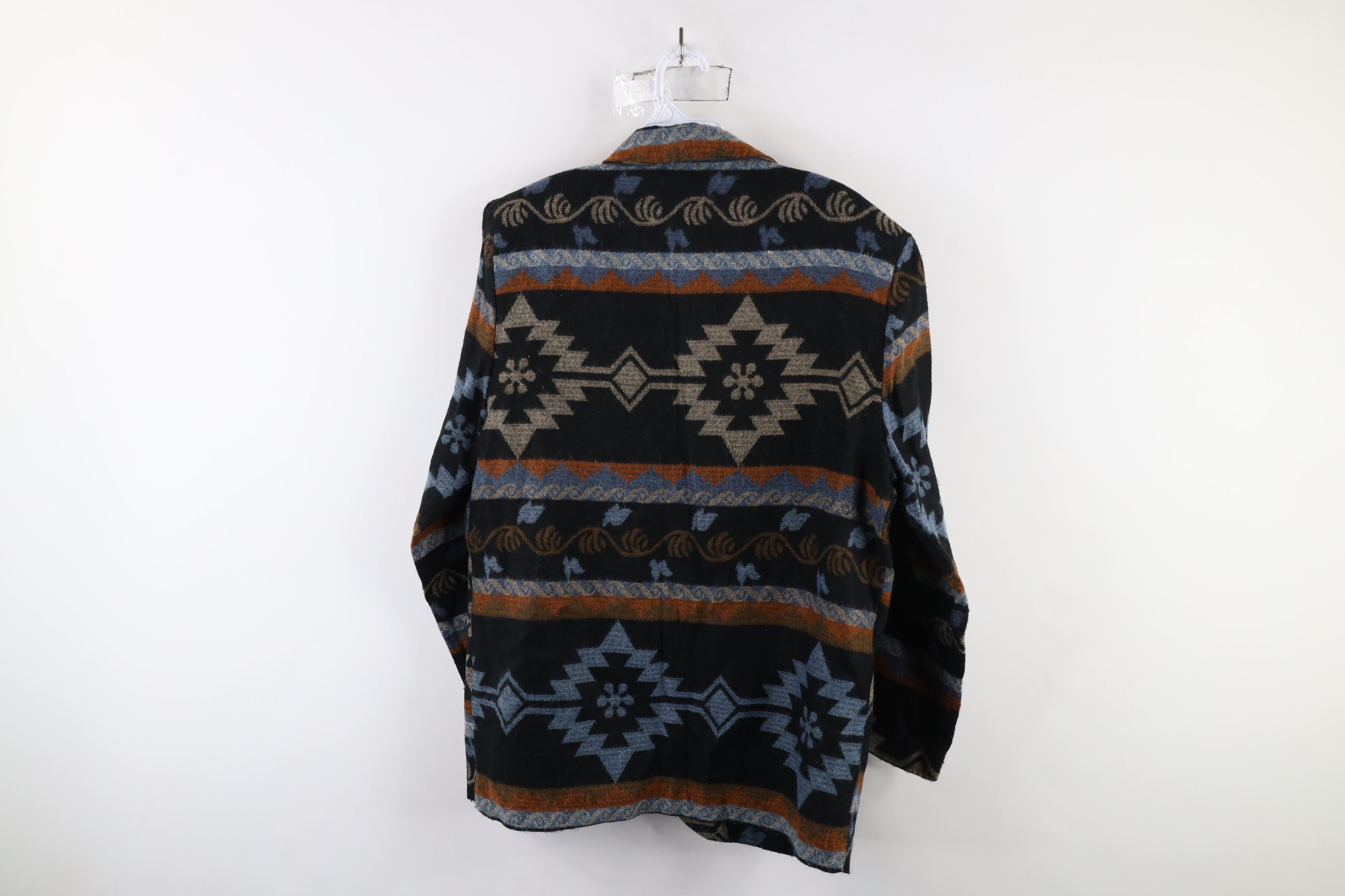 Vintage Vintage 90s Streetwear Southwestern Blazer Jacket Acrylic Size L / US 10 / IT 46 - 9 Thumbnail