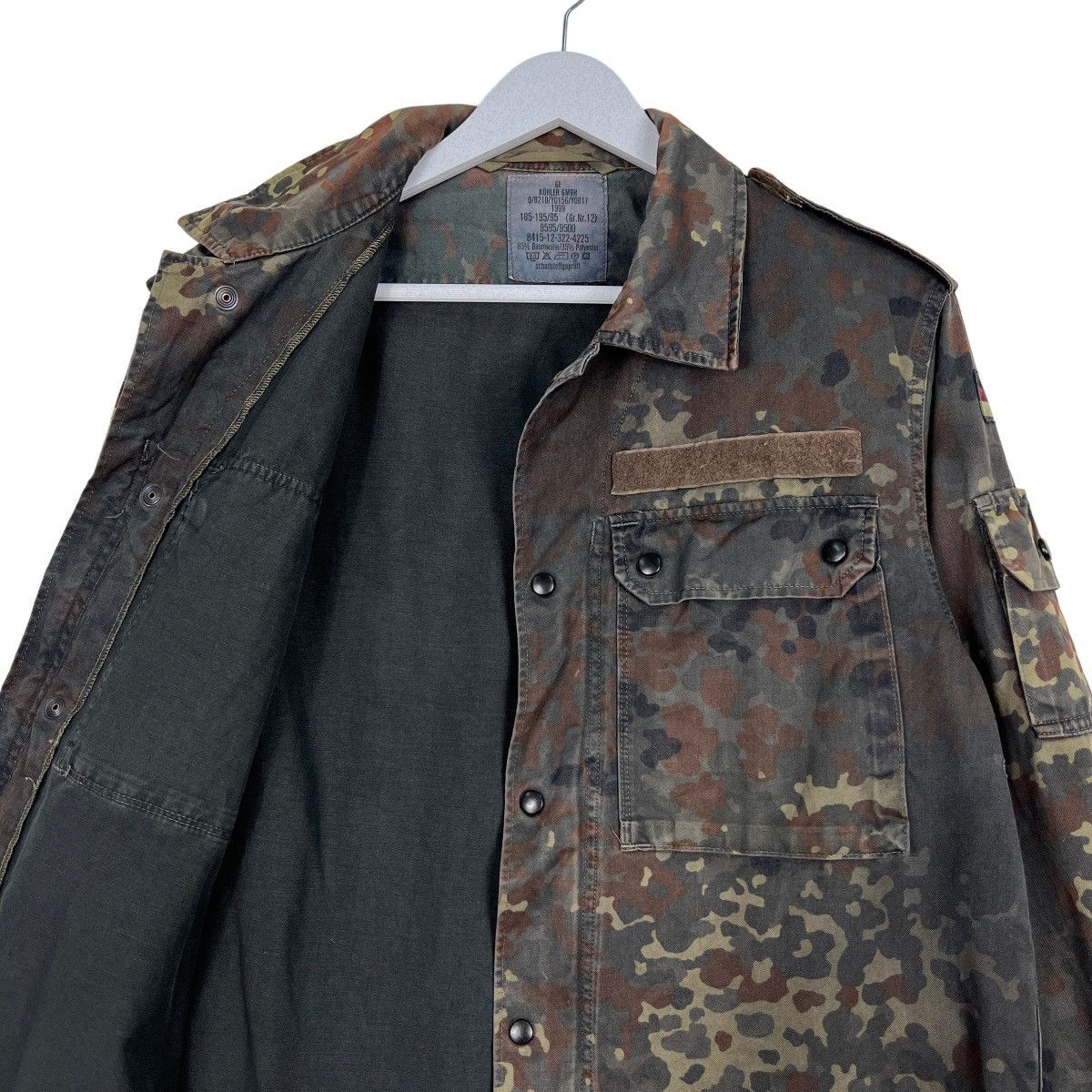 Vintage 🔥 VINTAGE GERMAN MILITARY GE KOHLER GMBH CAMO FIELD JACKET Size US M / EU 48-50 / 2 - 11 Thumbnail