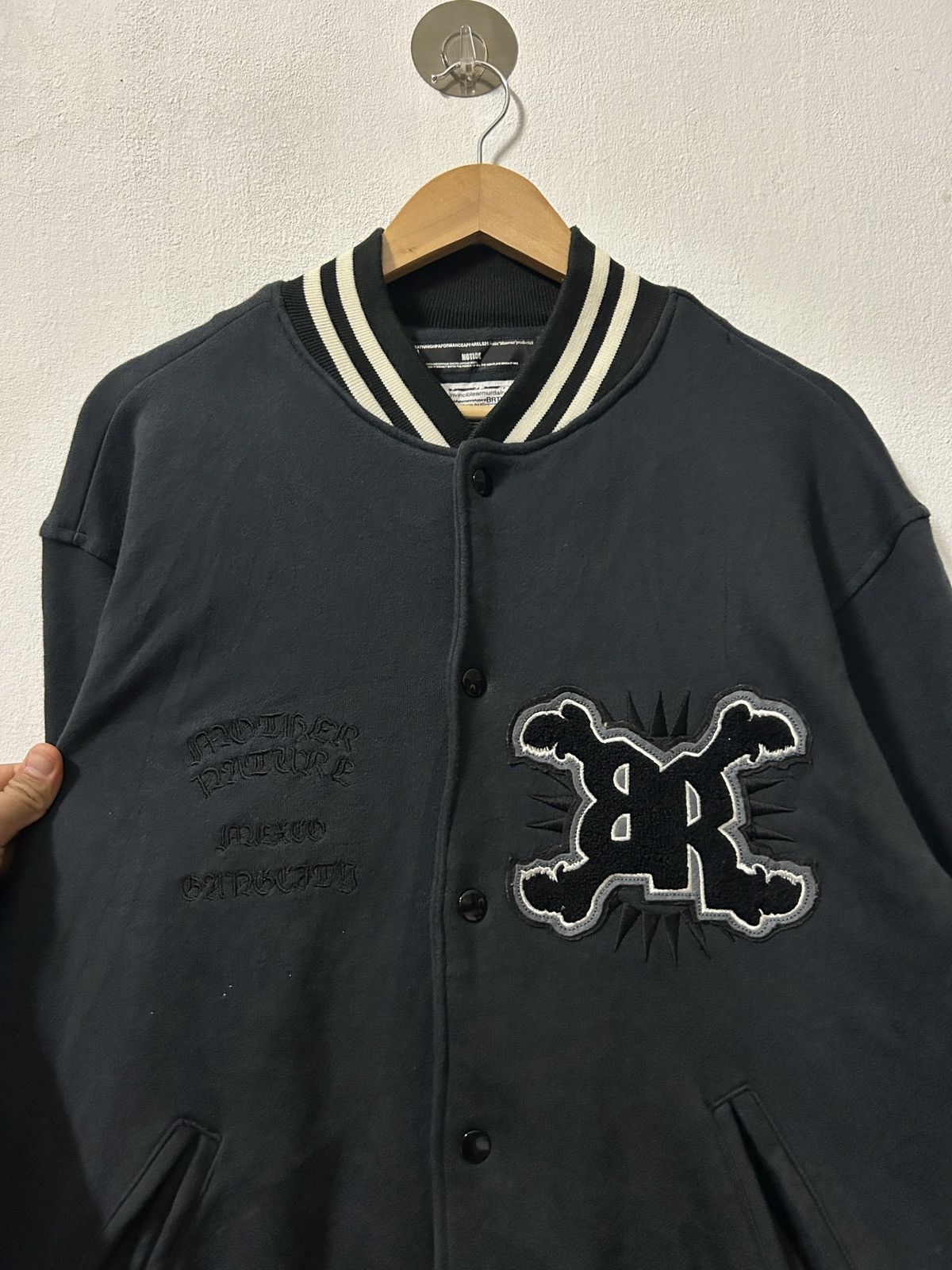Number (N)ine Rare Number nine jacket varsity embroidery Size US L / EU 52-54 / 3 - 3 Thumbnail