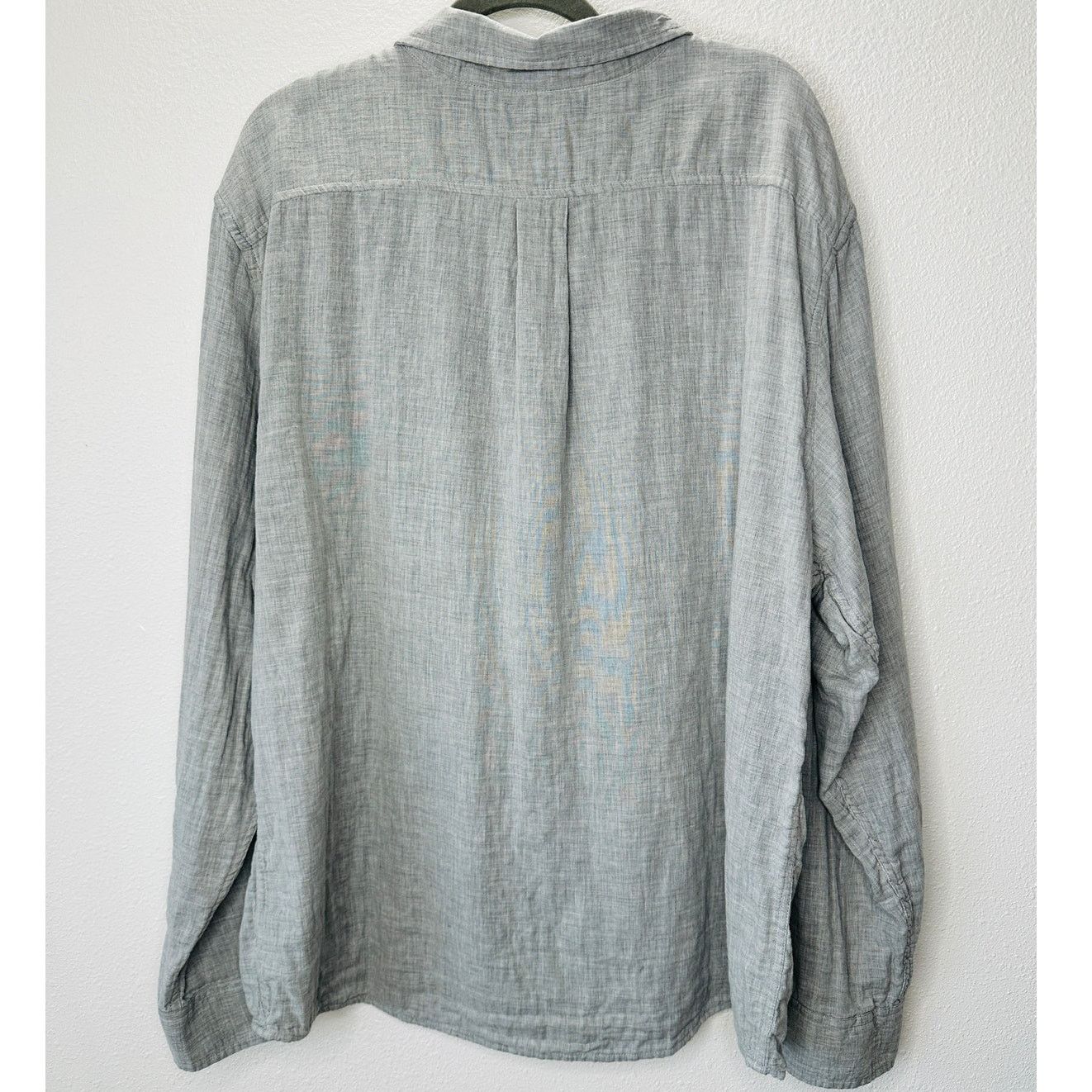 Other Goodfellow Light Gray Linen Long Sleeve Button Shirt 2XL Size US XXL / EU 58 / 5 - 11 Thumbnail
