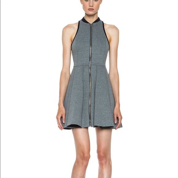 Alexander Wang × T by Alexander Wang T by Alexander Wang grey neopren zip dress Size M / US 6-8 / IT 42-44 - 9 Thumbnail