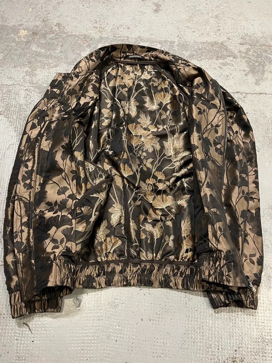 Emporio Armani AW2023 Emporio Armani Floral Print Black & Beige Bomber Jacket Size US M / EU 48-50 / 2 - 8 Thumbnail