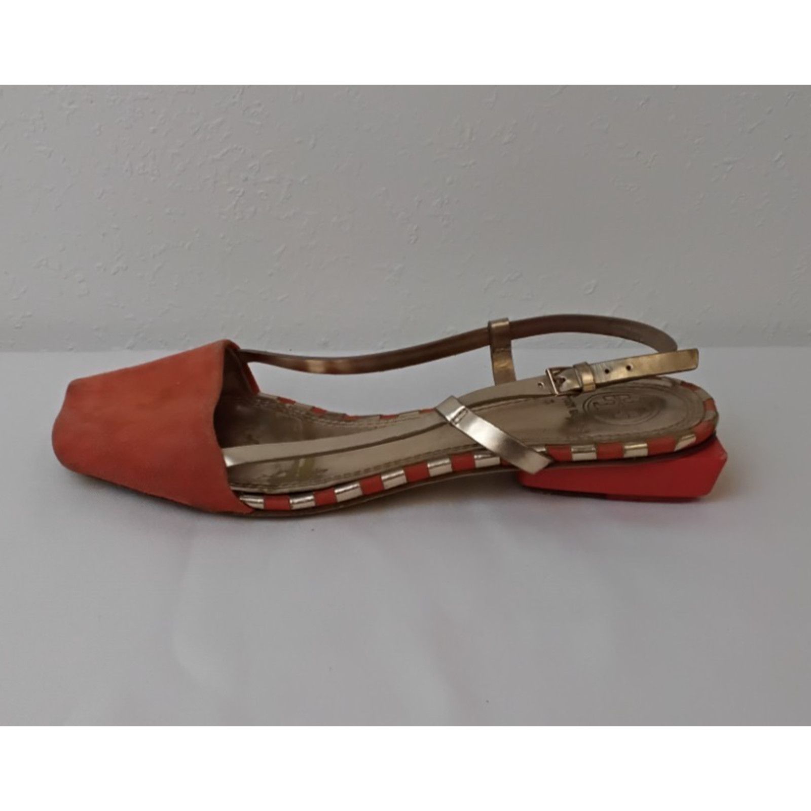 Tory Burch Tory Burch Strappy Slingback Sandals Women's 7 Orange Suede Size US 7 / IT 37 - 6 Thumbnail