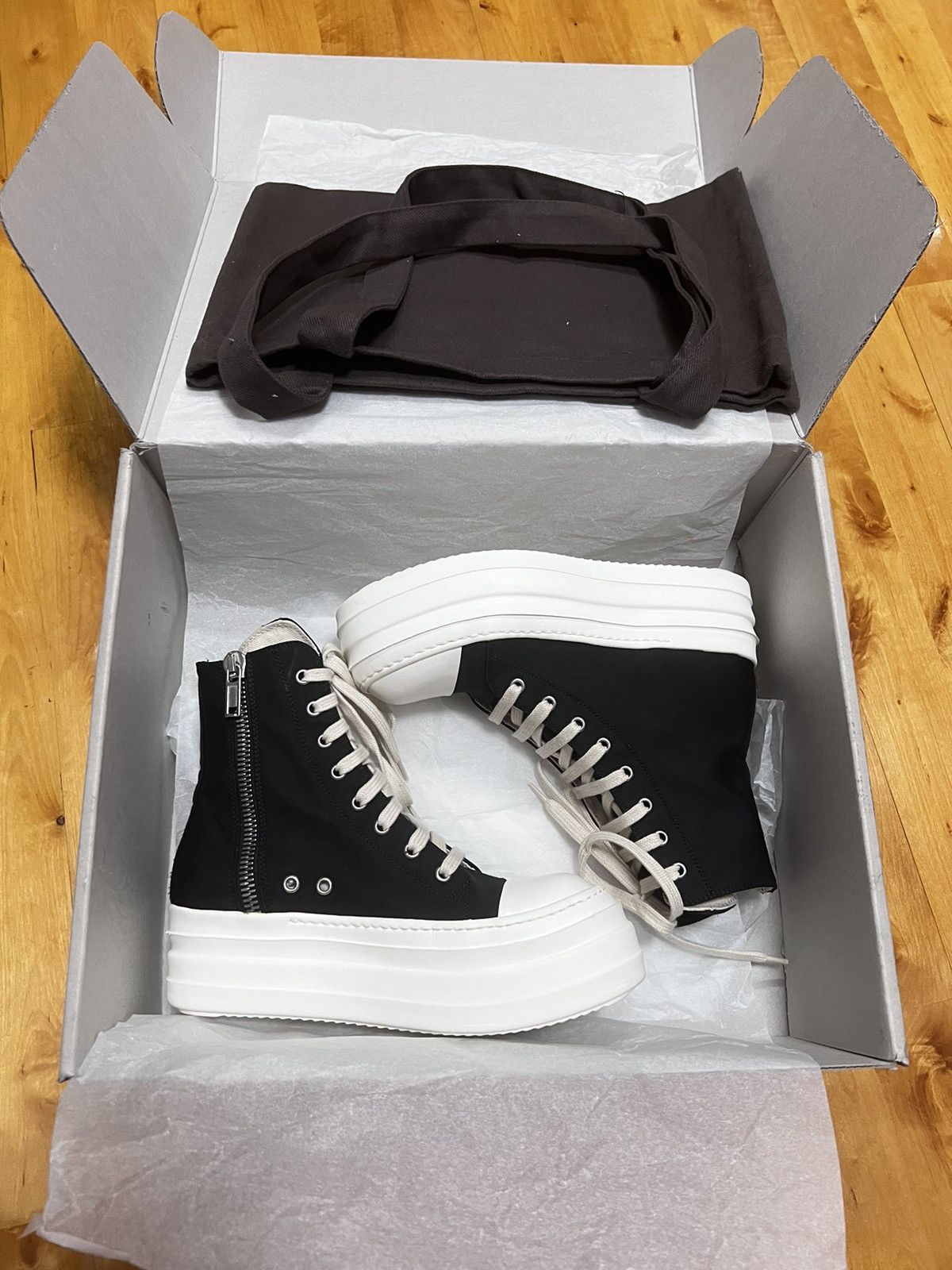 Rick Owens Drkshdw Rick owens drkshdw double bumper ramones Size US 7.5 / IT 37.5 - 11 Thumbnail