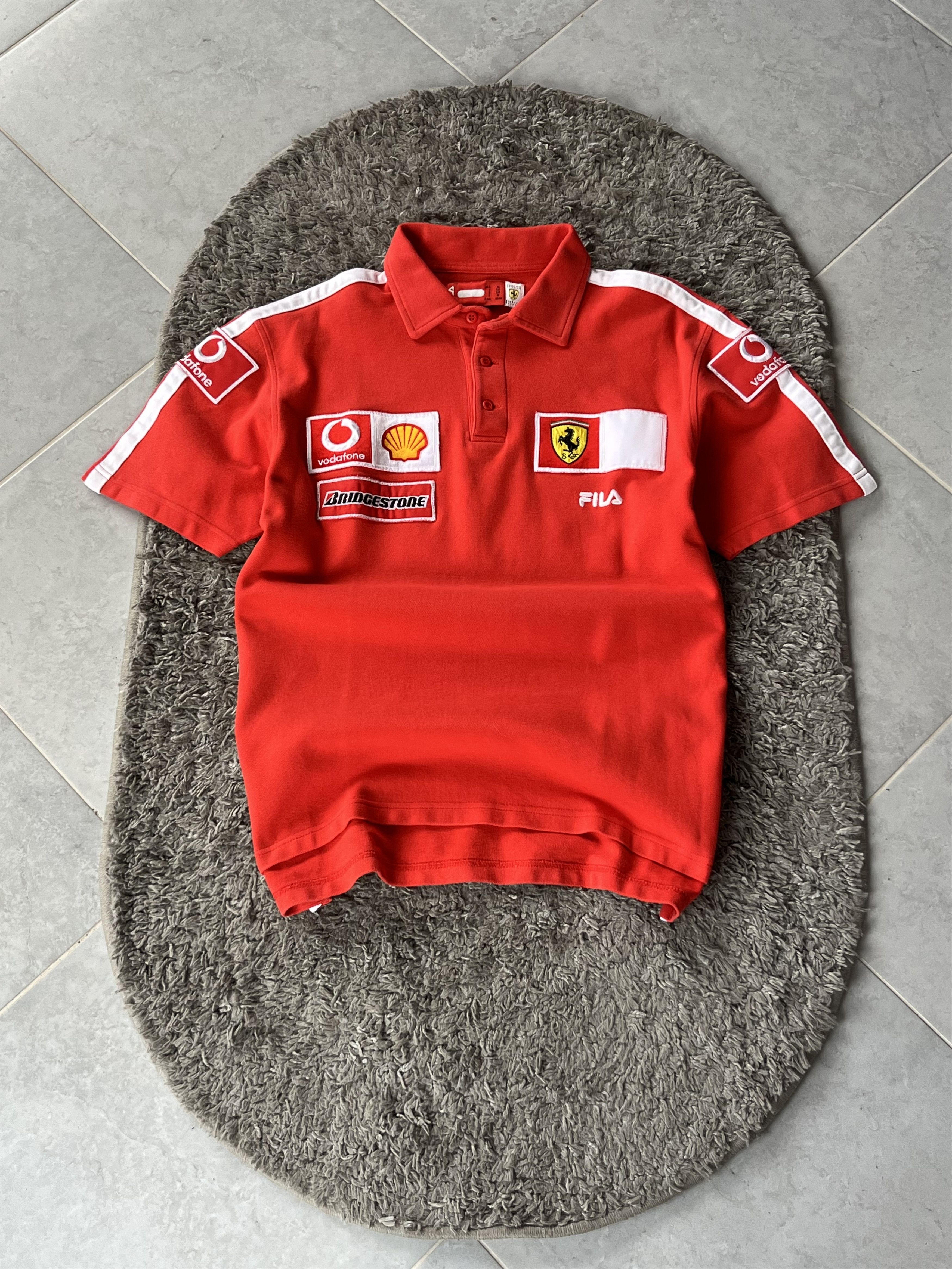Ferrari Vintage Polo Fila x Ferrari Racing Style Vodafone Size US M / EU 48-50 / 2 - 1 Thumbnail