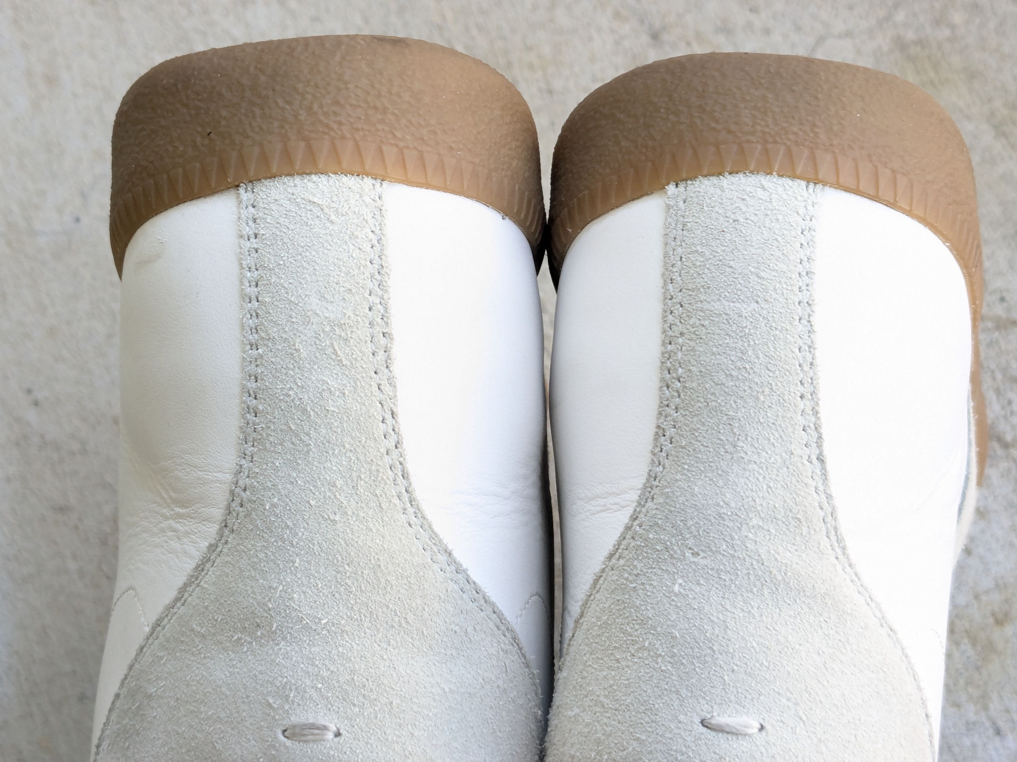 Maison Margiela Maison Margiela GAT Replica White Gray 11 44 Suede High Size US 11 / EU 44 - 15 Thumbnail