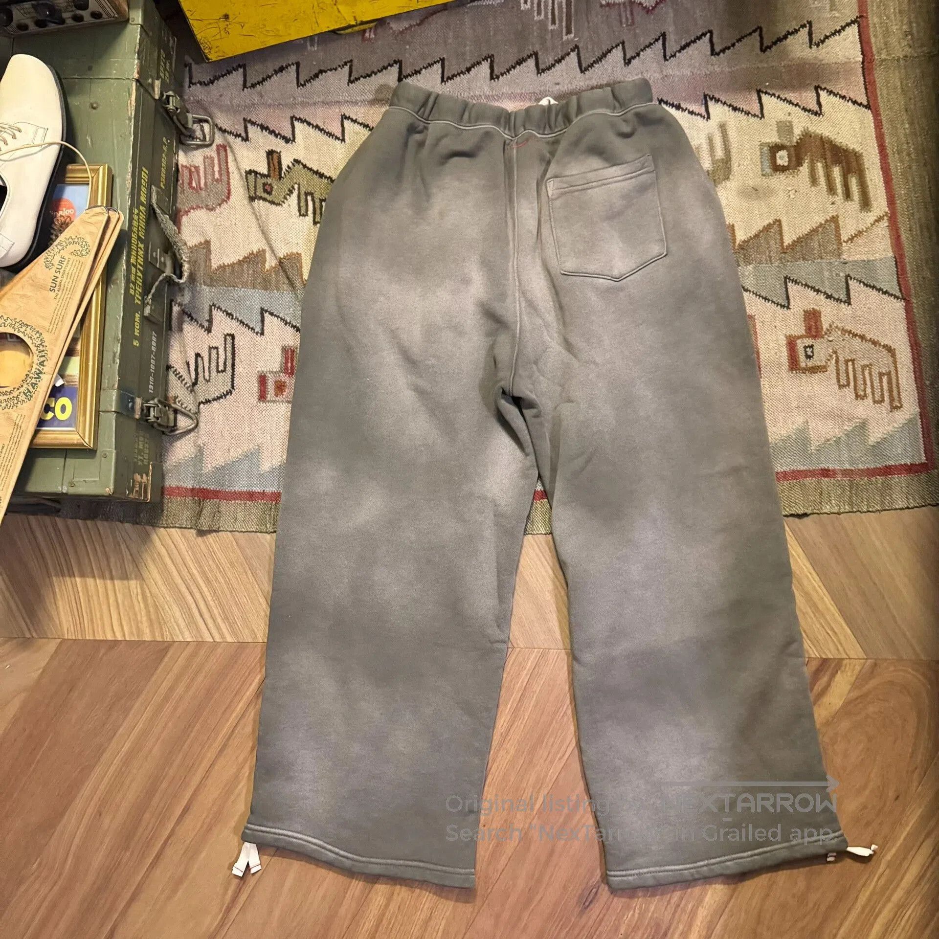 MOOJIMOOJIUS Aged Olive Green Mooji Sweats. Size US 30 / EU 46 - 2 Thumbnail