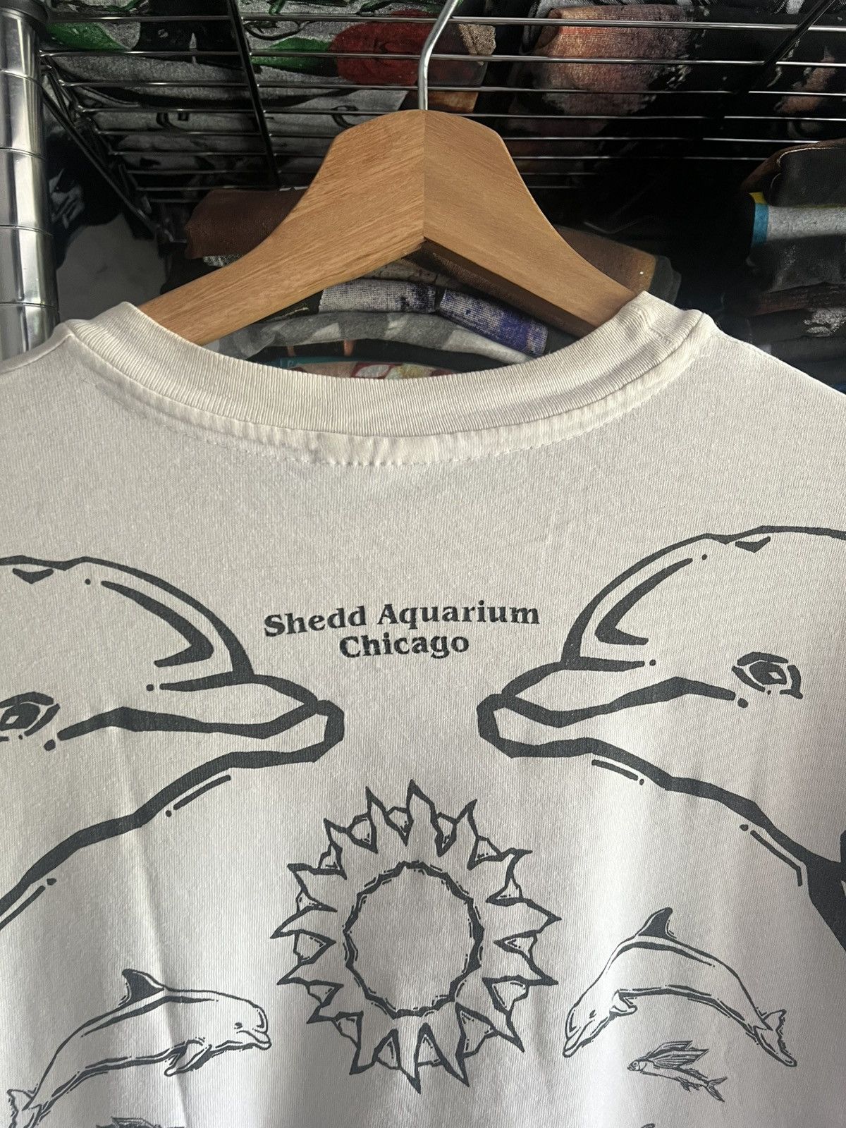Arts & Science 1993 Dolphin Spirit Harlequin Nature Single Stitch AOP Tee Size US XL / EU 56 / 4 - 4 Thumbnail
