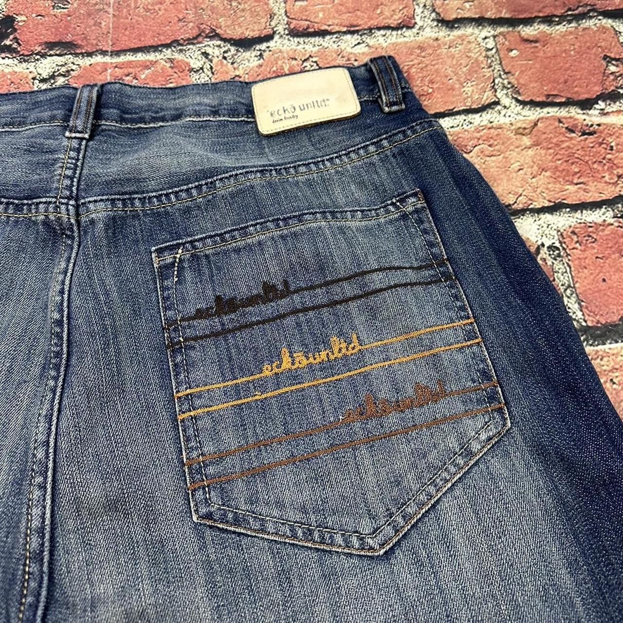 Southpole Vintage Ecko Unltd Denim Shorts Baggy Skater Y2K Wide Leg Size US 36 / EU 52 - 5 Thumbnail