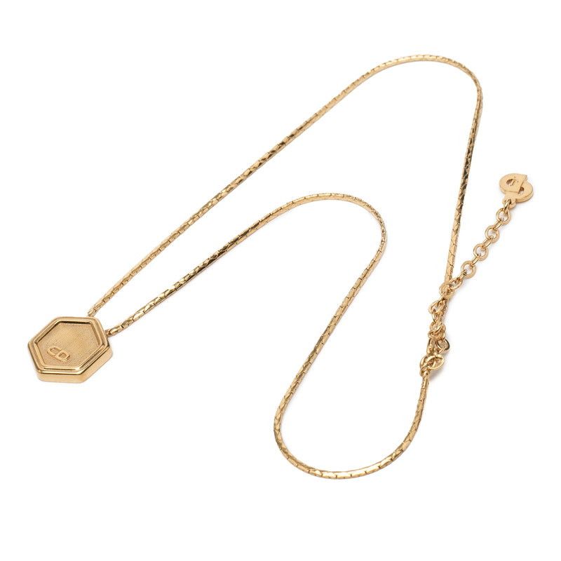 Dior Dior CD Logo Necklace Metal Necklace DUTY FREE for USA