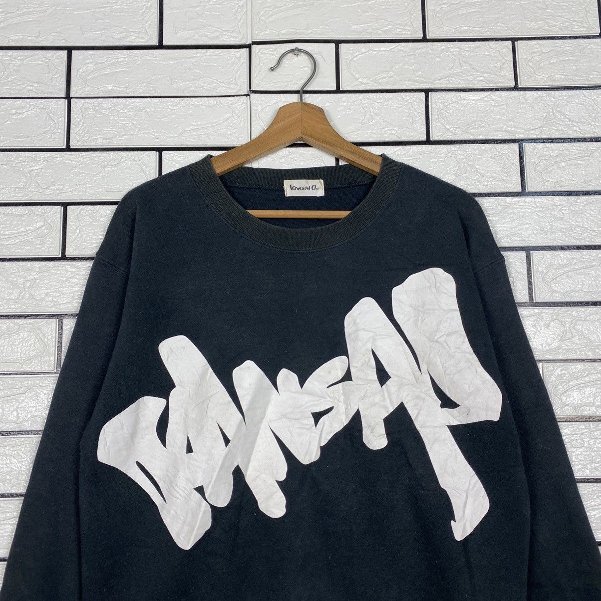 Kansai Yamamoto 📌Vintage Sweatshirt Kansai O2 Big Log Spell Out Size US M / EU 48-50 / 2 - 4 Thumbnail