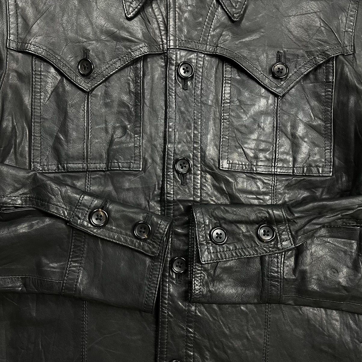 5351 POUR LES HOMMES 5351 Pour Les Hommes western leather shirt Size US M / EU 48-50 / 2 - 4 Thumbnail