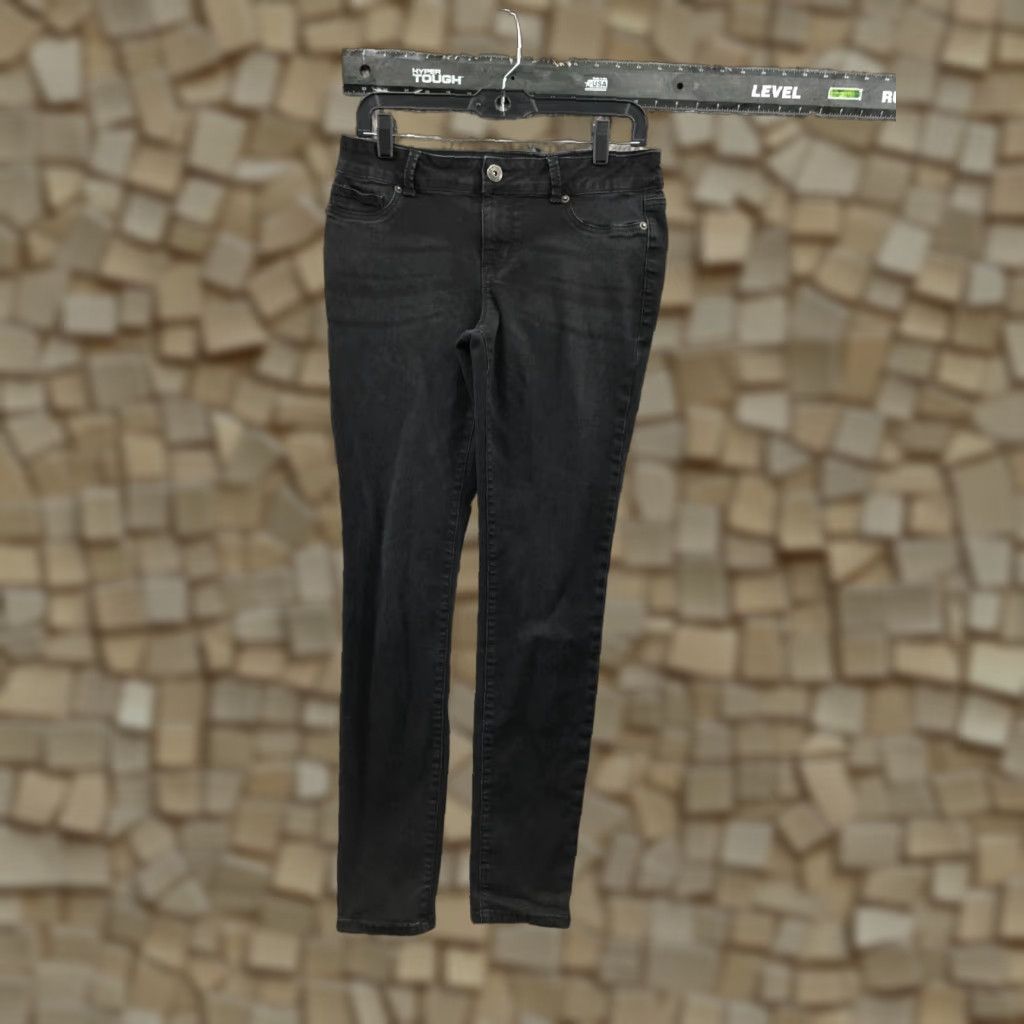 Vintage Maurices Jeans Skinny Dark Wash Black Denim Size M Womens Mid Rise 31 in 5-Pocket Regular Size 32" / US 10 / IT 46 - 1 Thumbnail