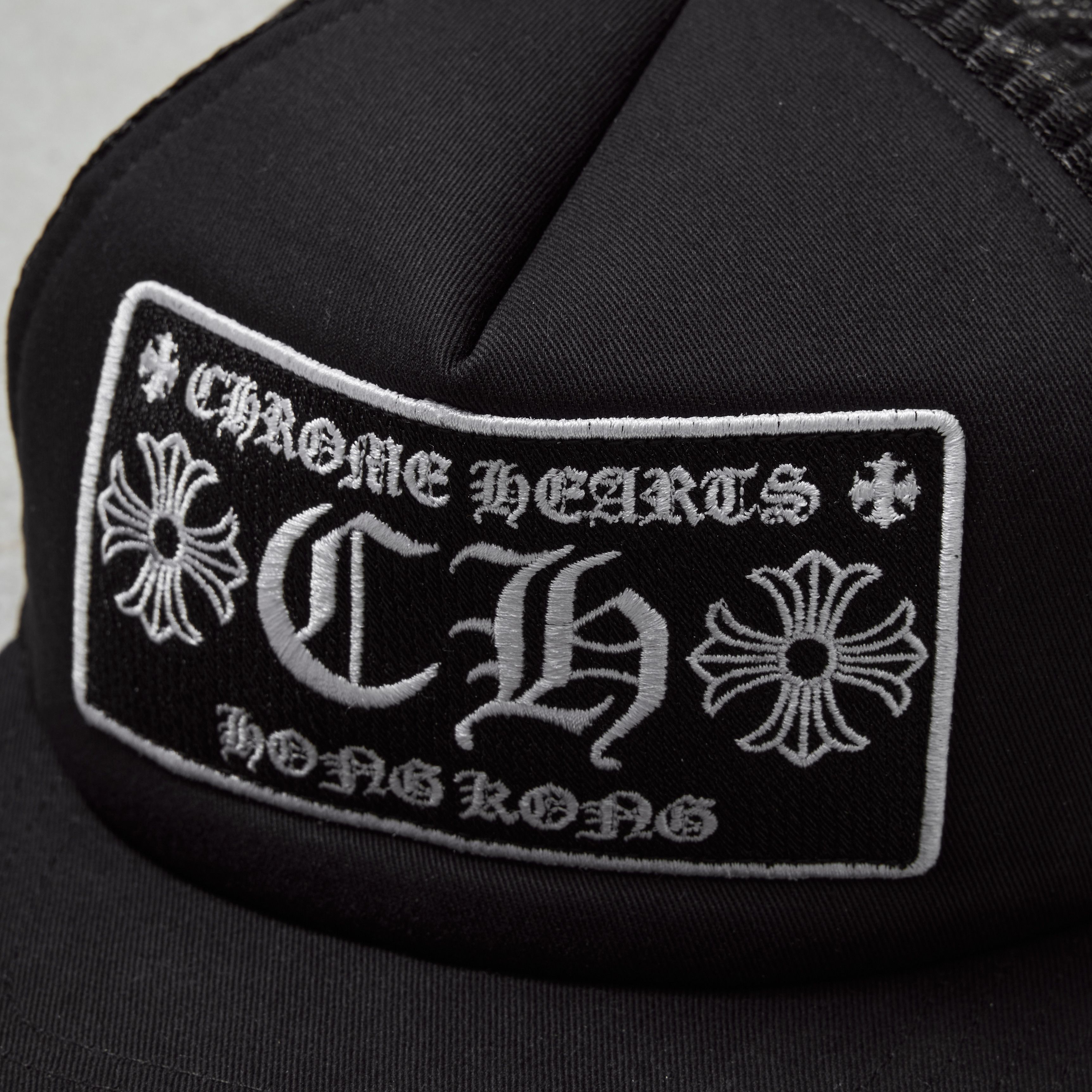 Chrome Hearts CHROME HEARTS HongKong Trucket Hat BLACK | Grailed
