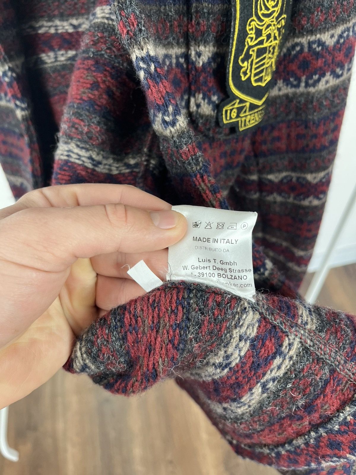Other Luis Trenker Cardigan Wool Pattern Knit Men Size S Jacket Size US S / EU 44-46 / 1 - 8 Thumbnail