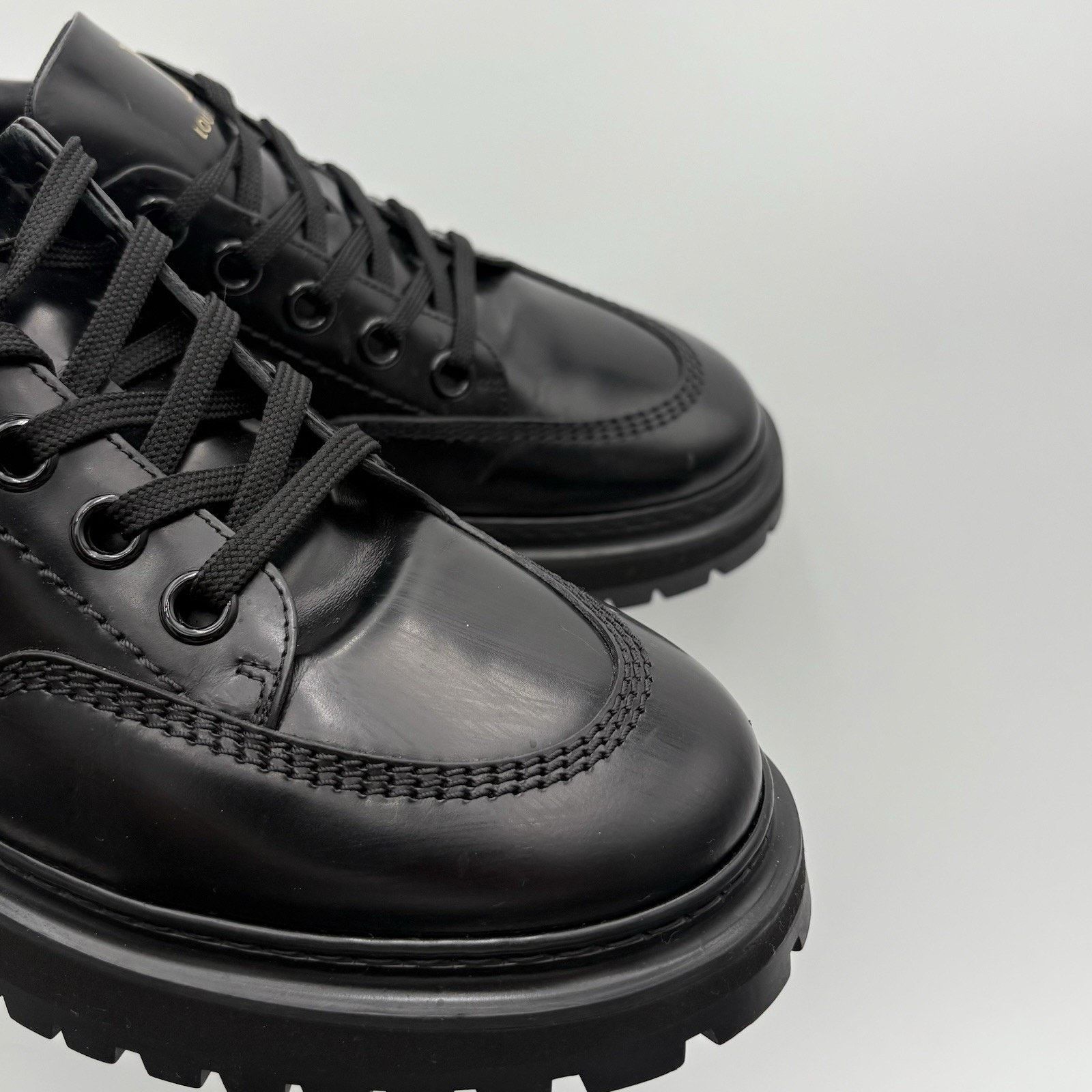 Louis Vuitton Louis Vuitton Leather Derby Sneaker ' Black ' | SUPER CLEAN! Size US 8 / EU 41 - 14 Thumbnail