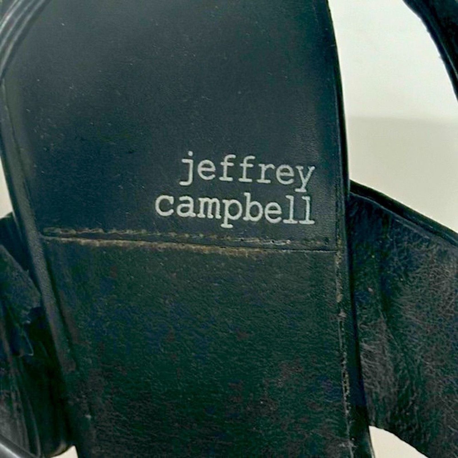 Jeffrey Campbell JEFFREY CAMPBELL Ammaly Black Slingback Platform Sandal 9 Size US 9 / IT 39 - 3 Thumbnail