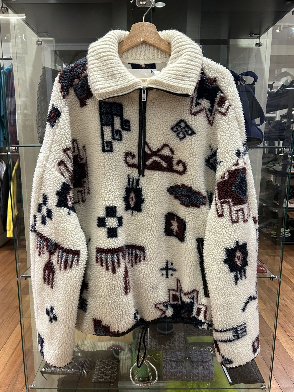 Isabel Marant Isabel Marant Sherpa Fleece Quarter Zip Size US L / EU 52-54 / 3 - 1 Thumbnail