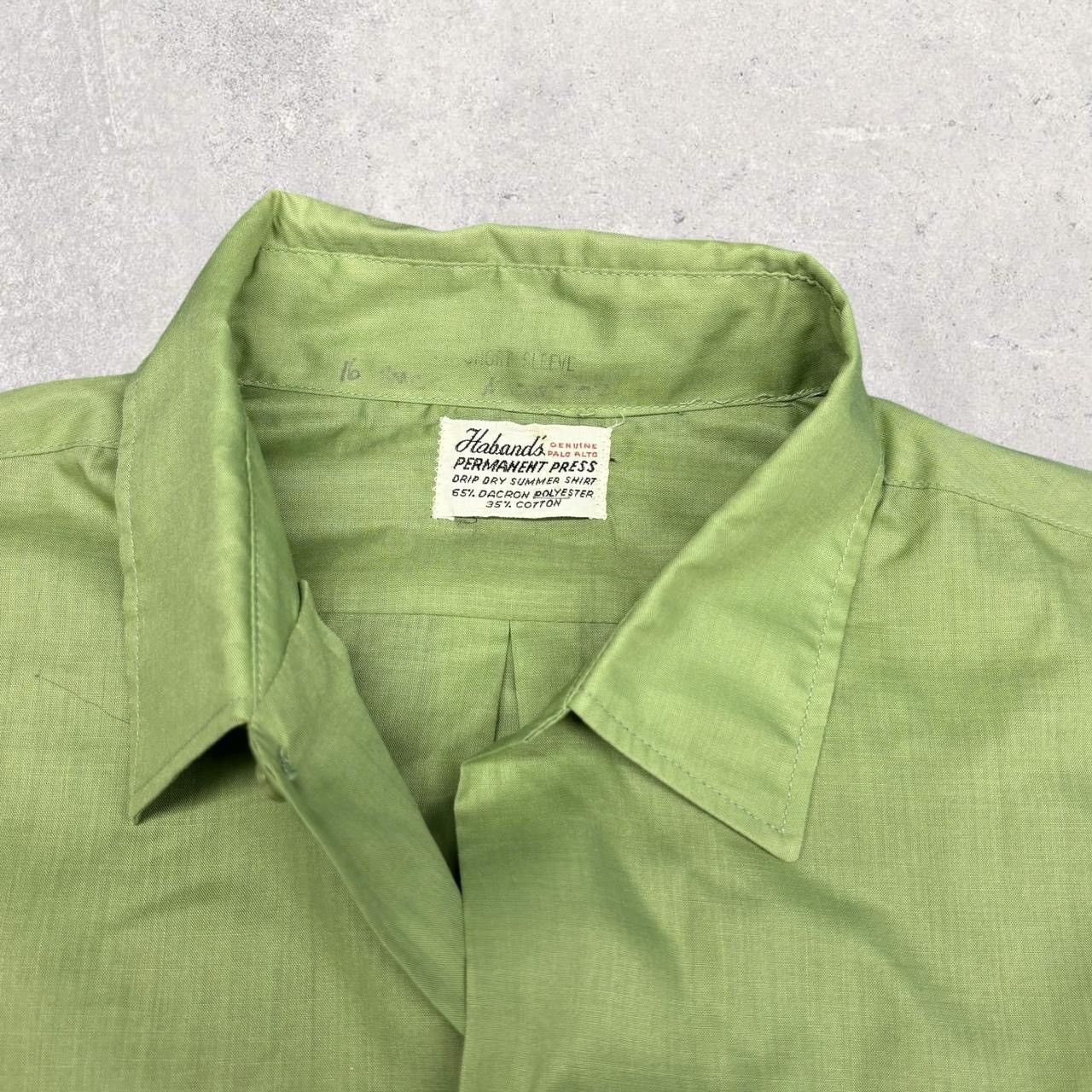 Vintage 1970s Vintage Green Button Up Shirt Size US L / EU 52-54 / 3 - 2 Thumbnail