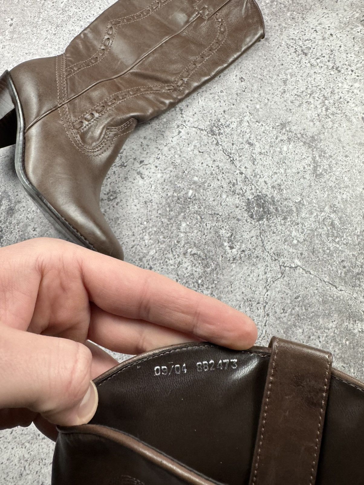 If Six Was Nine Vintage AS 98 Ankle Rick Owens Style Y2K Leather Heels Boots Size US 5 / IT 35 - 9 Thumbnail