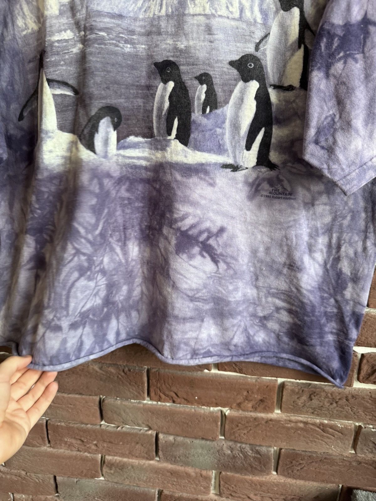 The Mountain Vintage 90s The Mountain Tie Dye Graphic Tee Penguins Cute Size US L / EU 52-54 / 3 - 3 Thumbnail